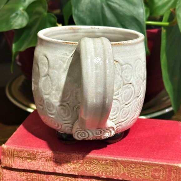 Mudworks Sheep Mug Ceramic Cup 3D Raised Design with Feet 2004 Farm Animal 12 oz - Picture 6 of 12